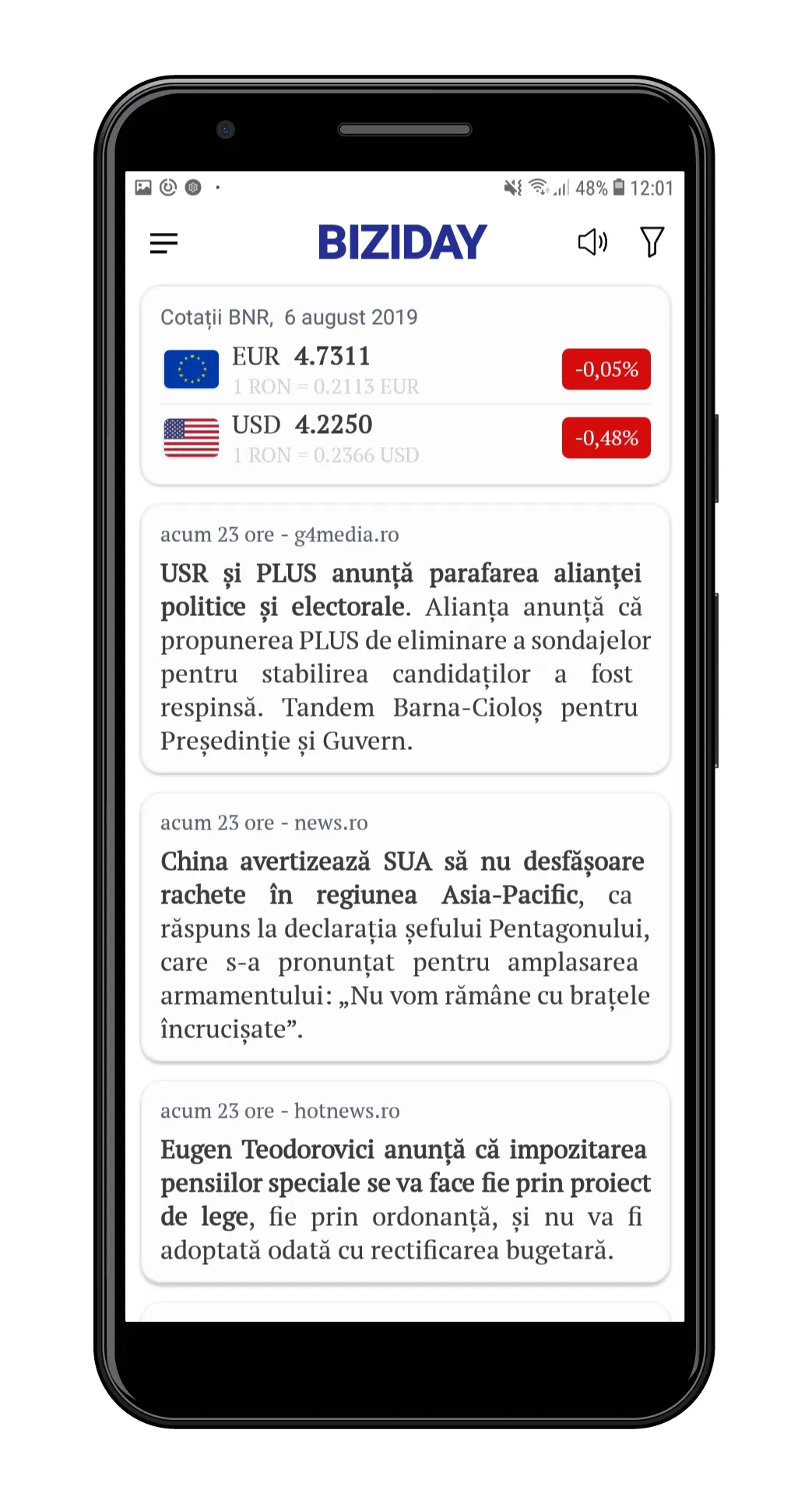 Biziday - Știri verificate | Indus Appstore | Screenshot