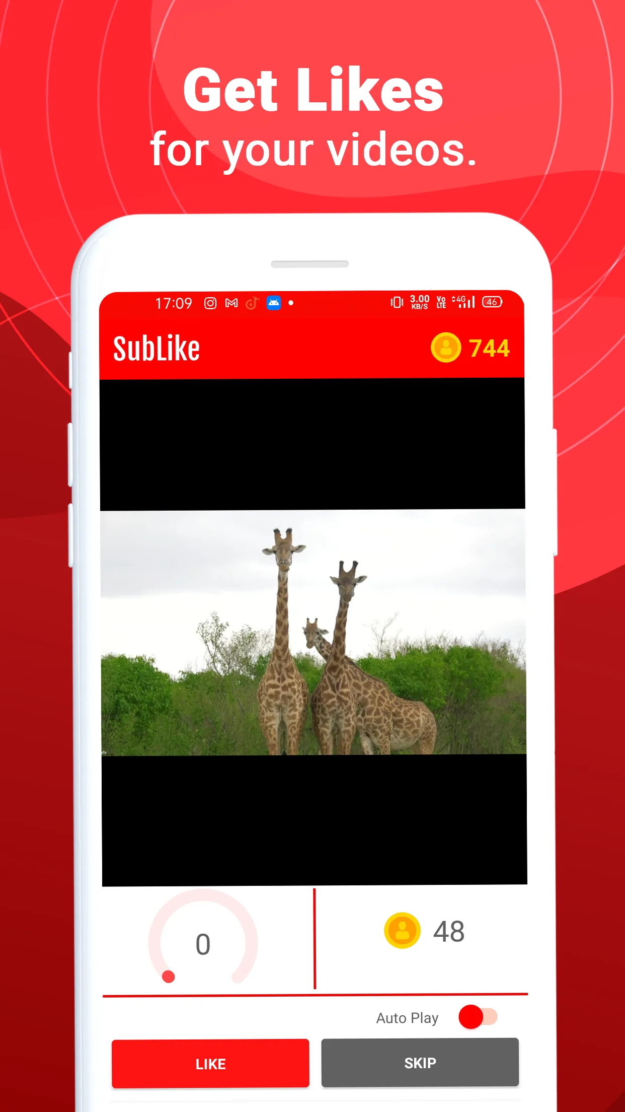 SubLike - Subs, Likes & Views | Indus Appstore | Screenshot