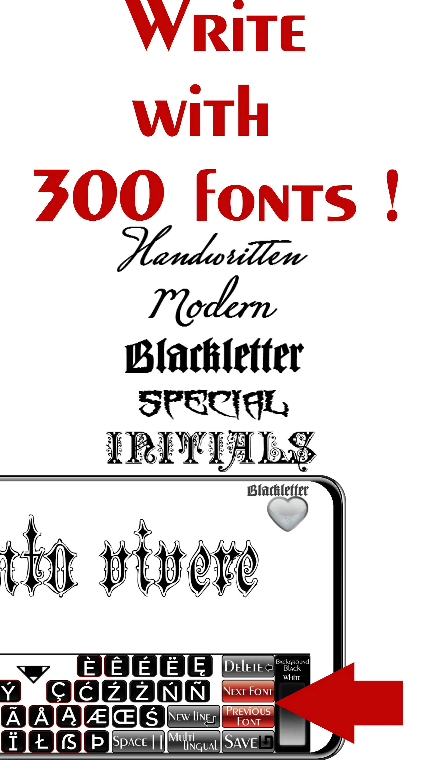 Tattoo Font Designer | Indus Appstore | Screenshot