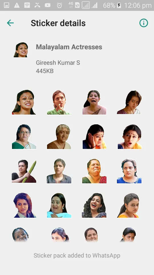 Malayalam Movie Actors Sticker | Indus Appstore | Screenshot