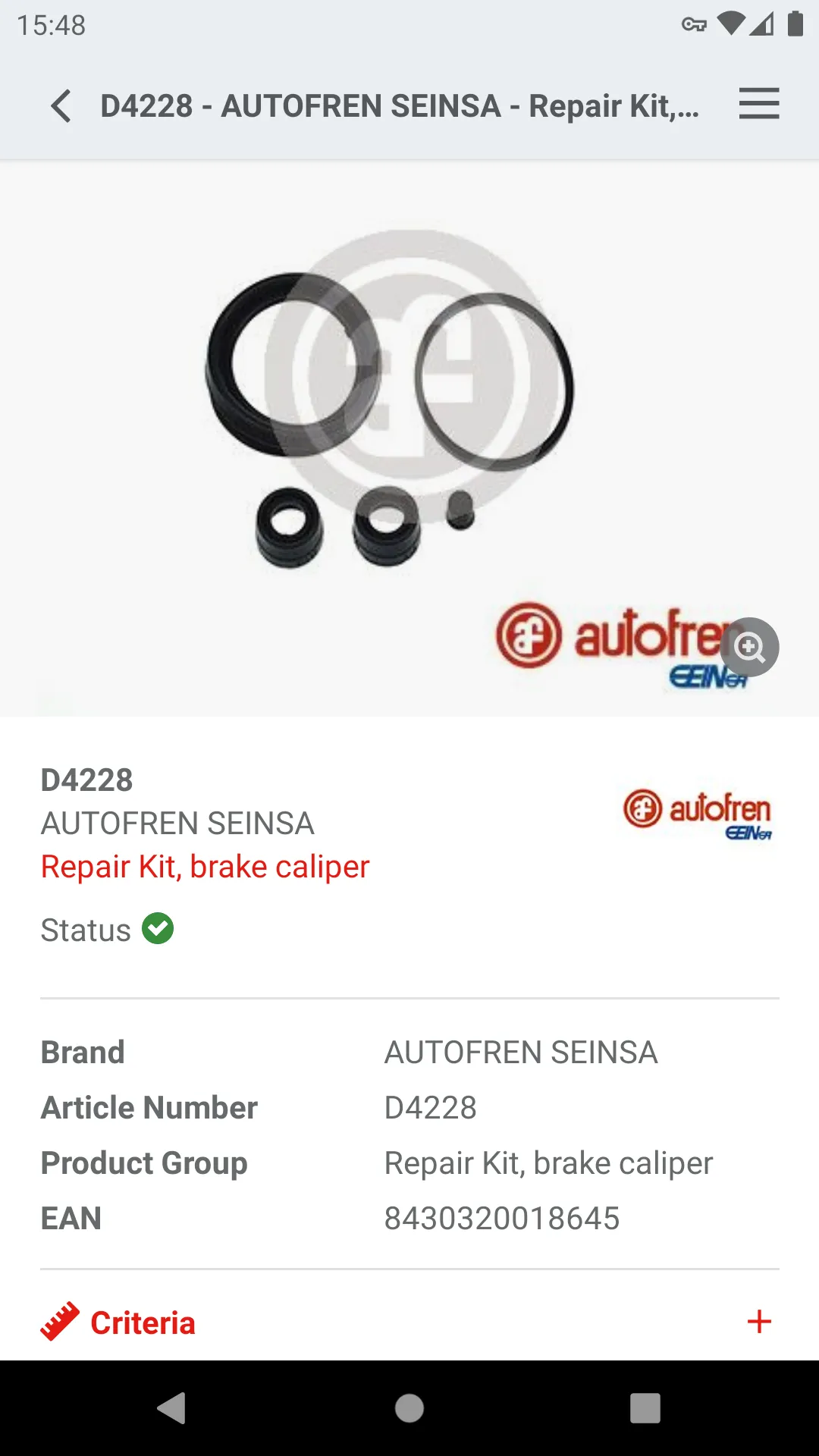 AUTOFREN SEINSA | Indus Appstore | Screenshot