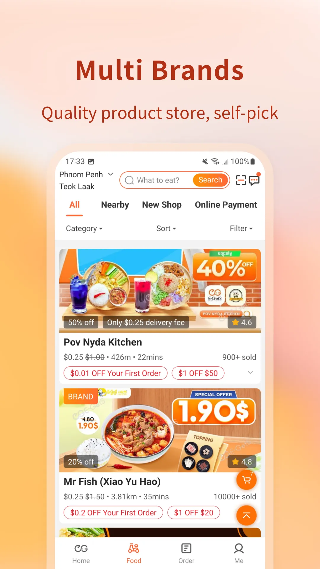 E-GetS : Food & Drink Delivery | Indus Appstore | Screenshot