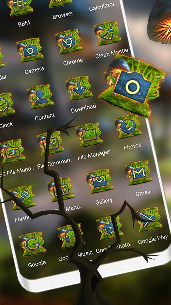 Mushroom Land Launcher Theme | Indus Appstore | Screenshot