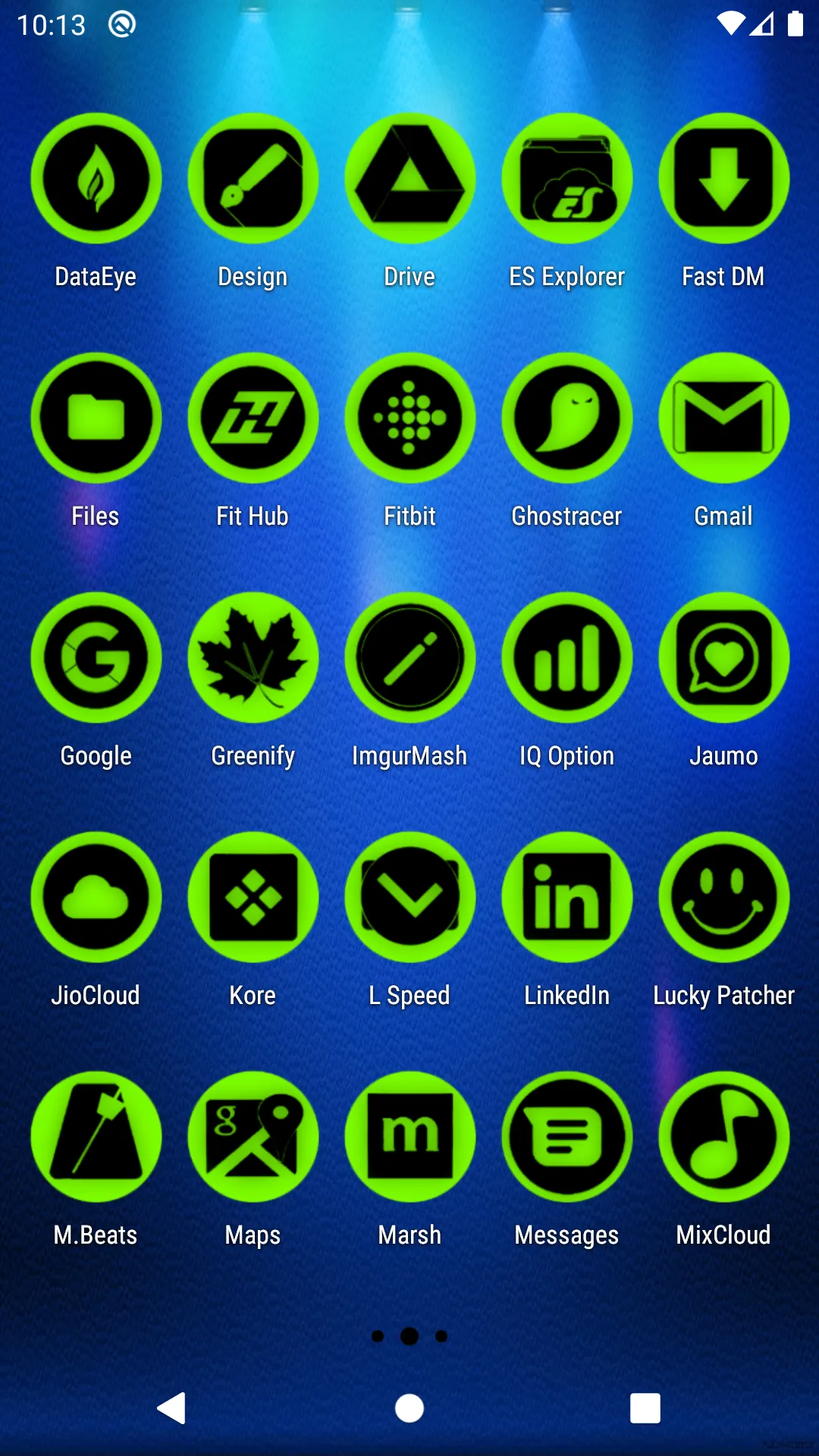 Oreo Neon Icon Pack P2 | Indus Appstore | Screenshot