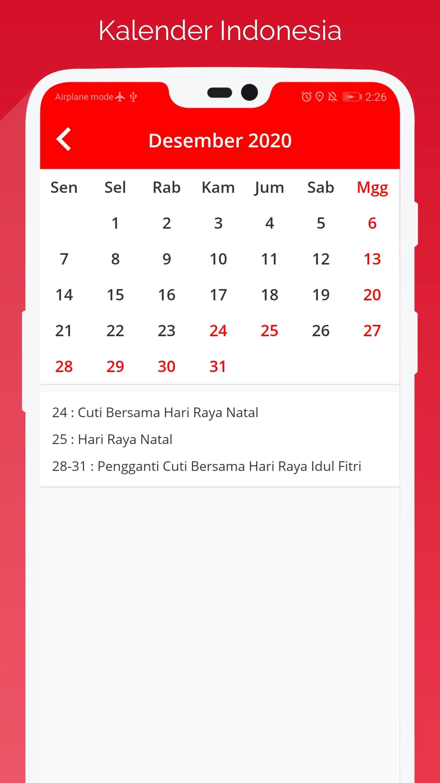 Kalender Indonesia | Indus Appstore | Screenshot