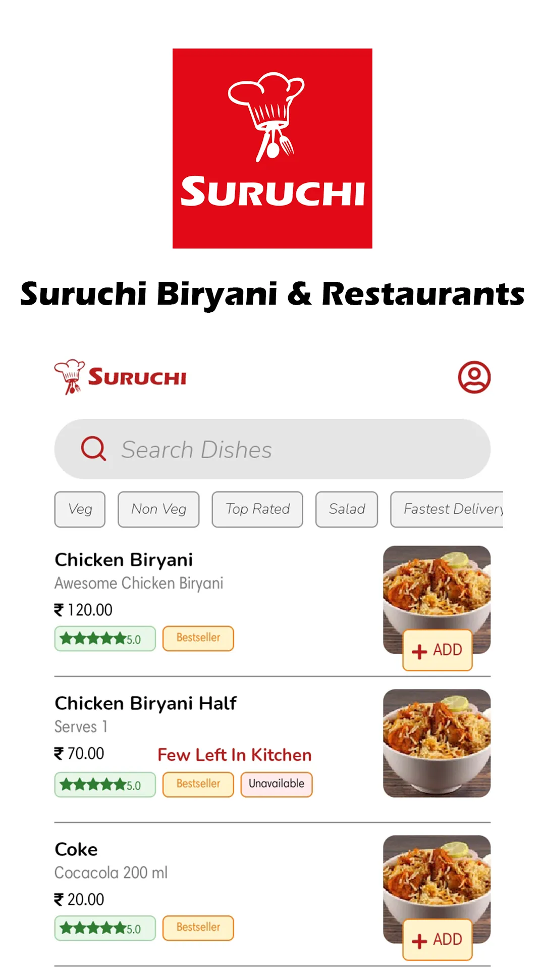 Suruchi Biryani & Restaurants | Indus Appstore | Screenshot