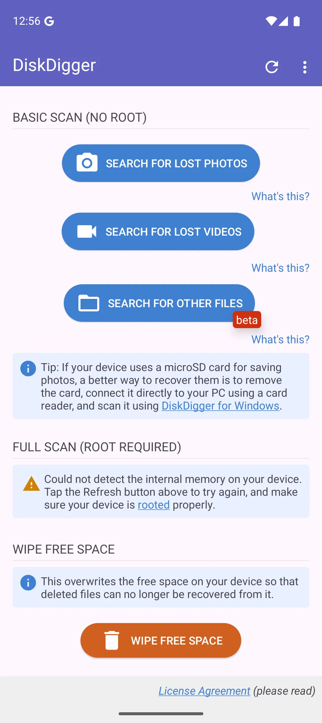 DiskDigger photo/file recovery | Indus Appstore | Screenshot