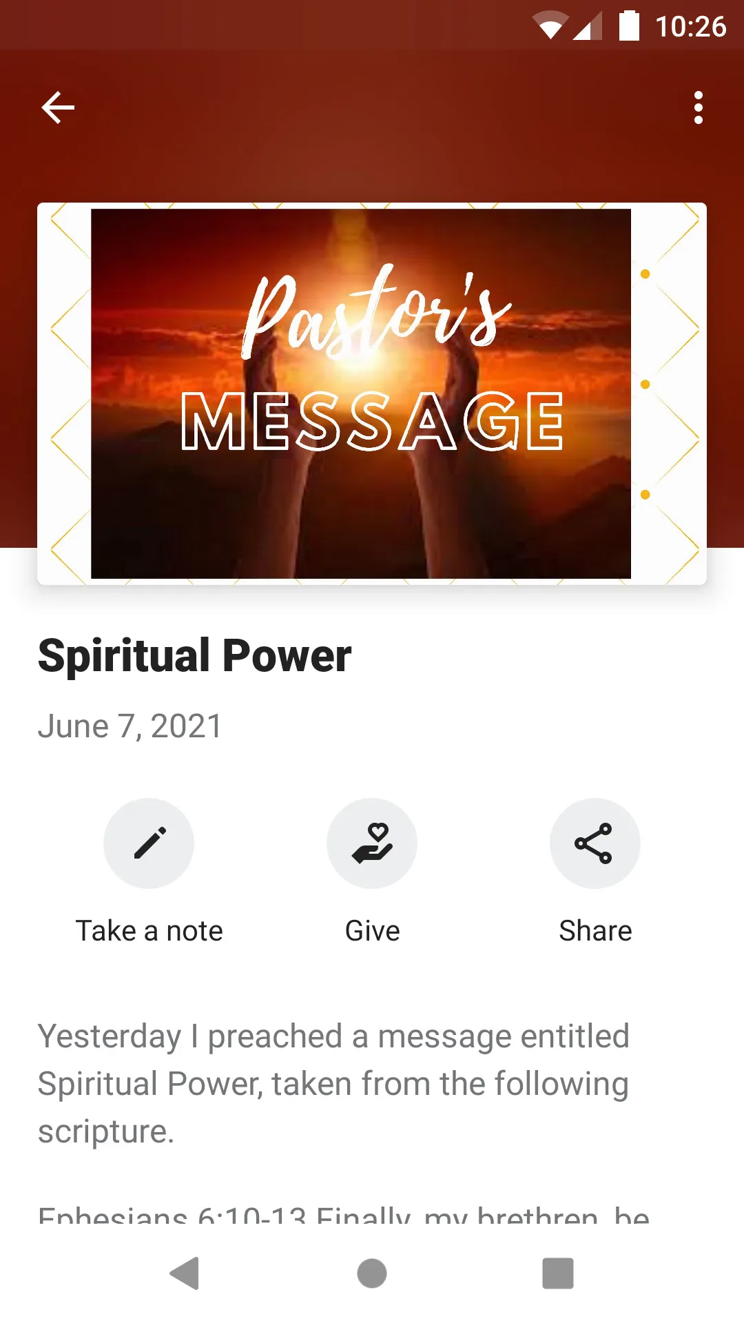 Jordan Temple Baptist Church | Indus Appstore | Screenshot