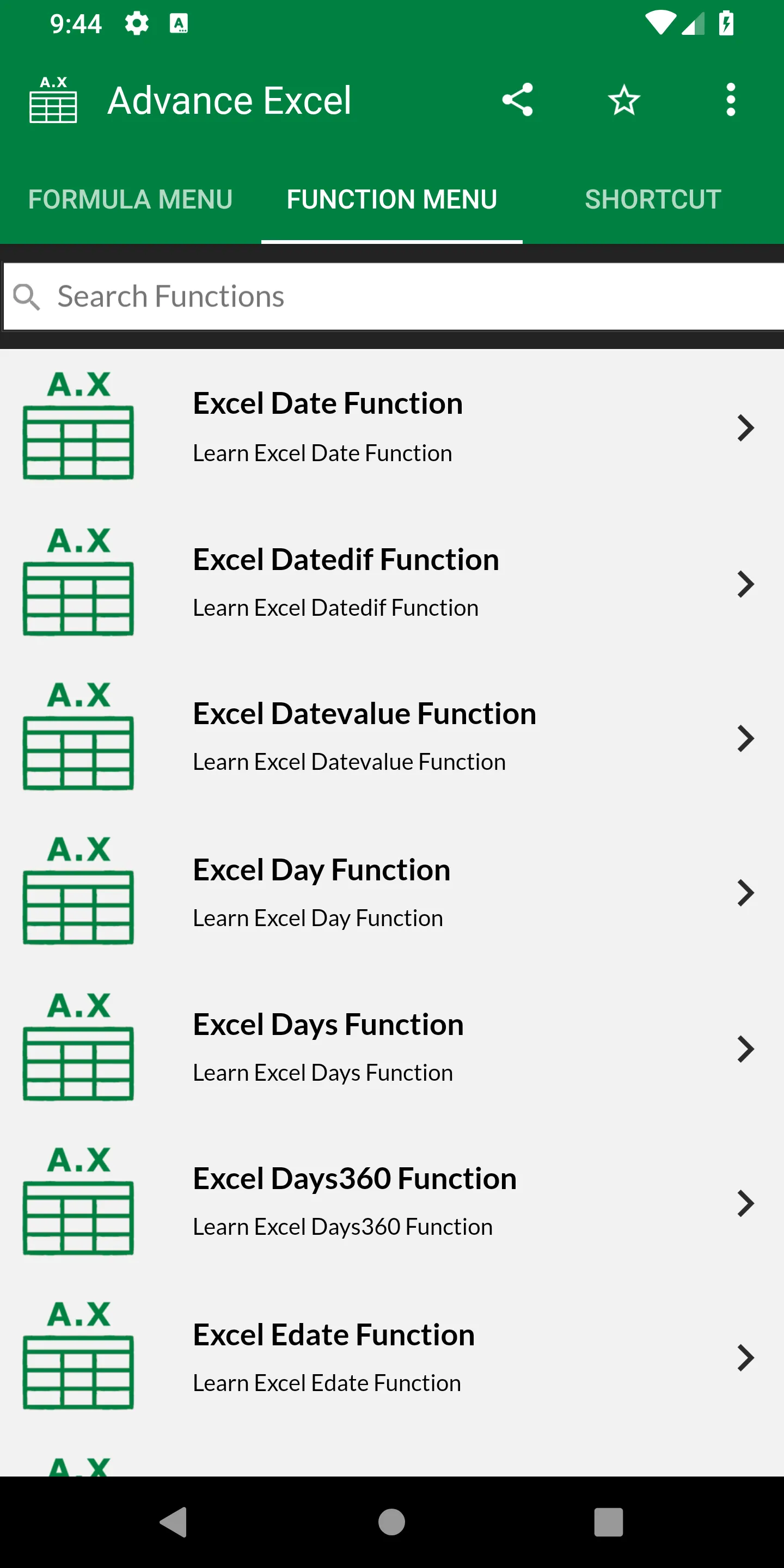 Assistant Excel Learner | Indus Appstore | Screenshot