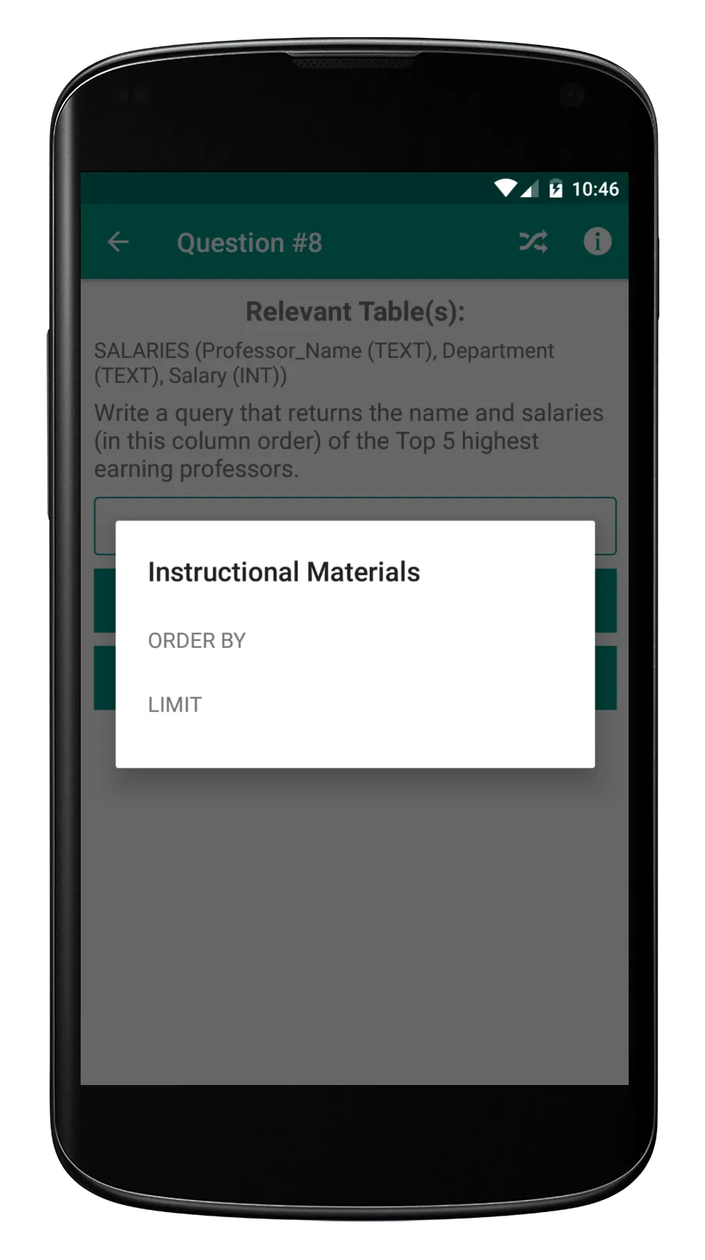 SQL Practice PRO - Learn DBs | Indus Appstore | Screenshot