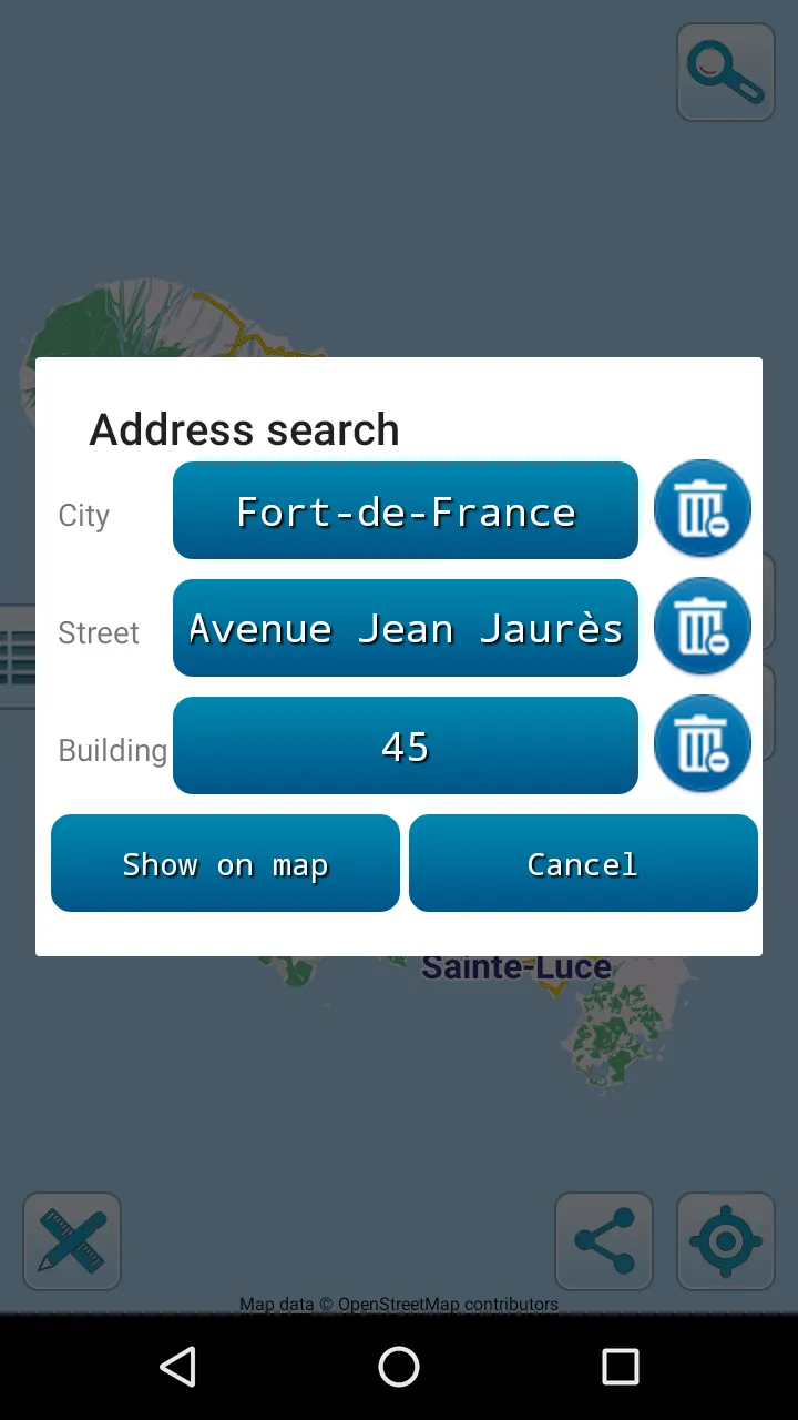 Map of Martinique offline | Indus Appstore | Screenshot