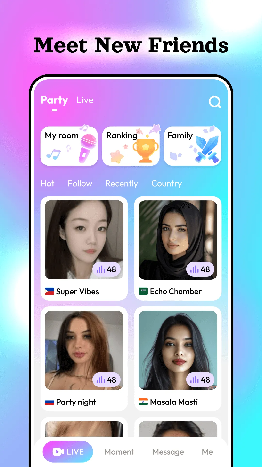 Maei - Voice Chat, Live Stream | Indus Appstore | Screenshot