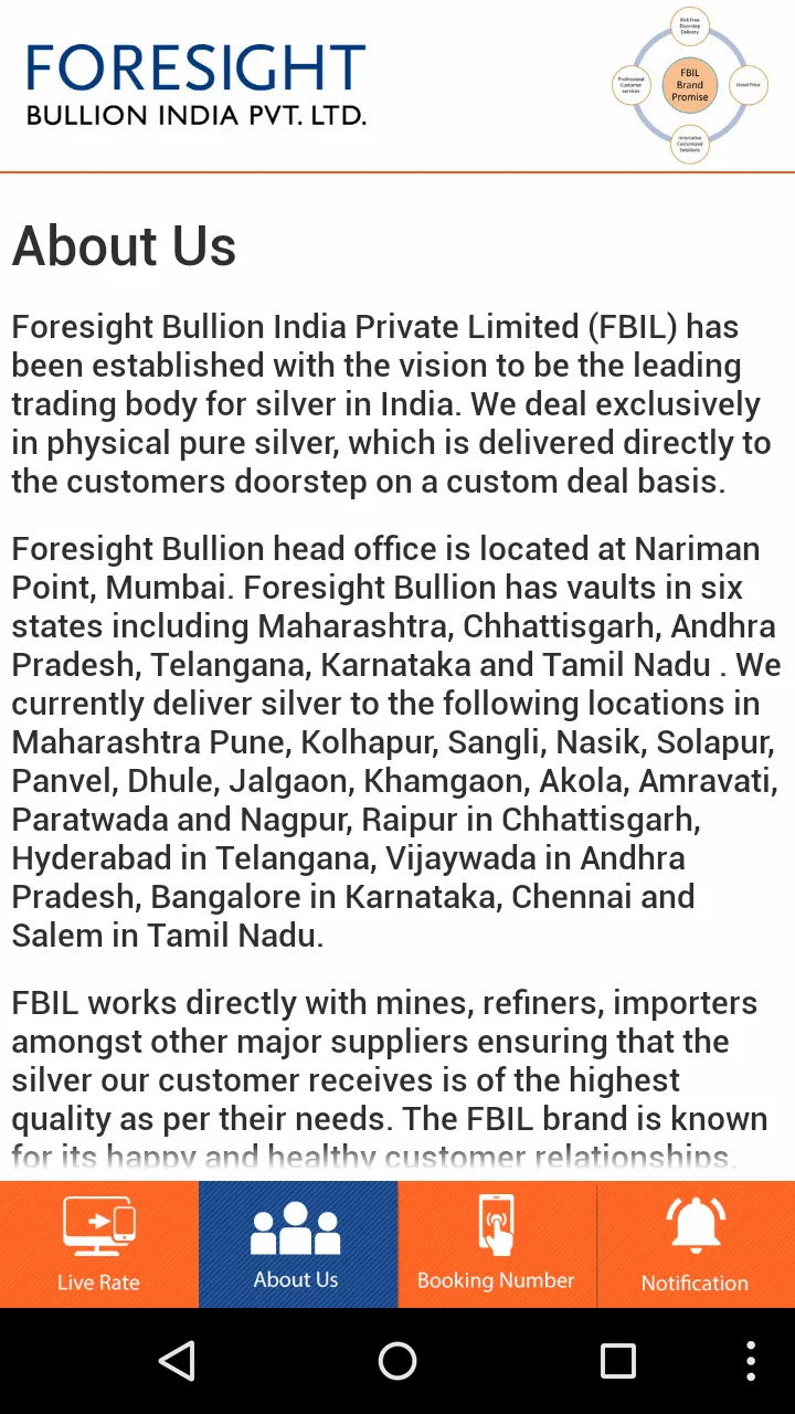 Foresight Bullion | Indus Appstore | Screenshot