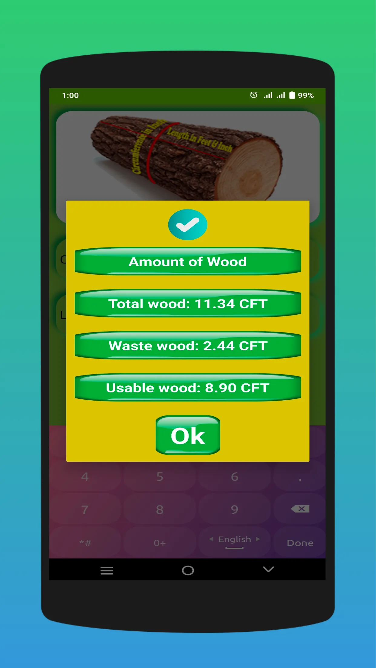 Wood Calculator | Indus Appstore | Screenshot