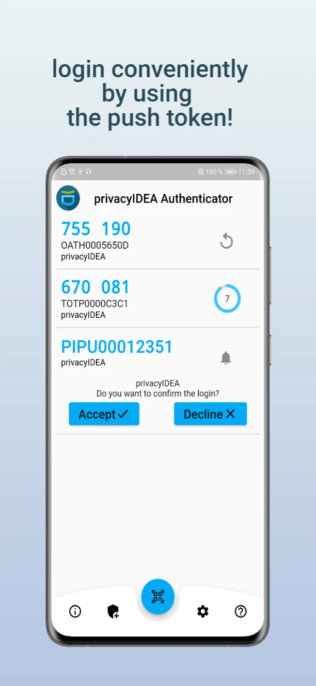 privacyIDEA Authenticator | Indus Appstore | Screenshot