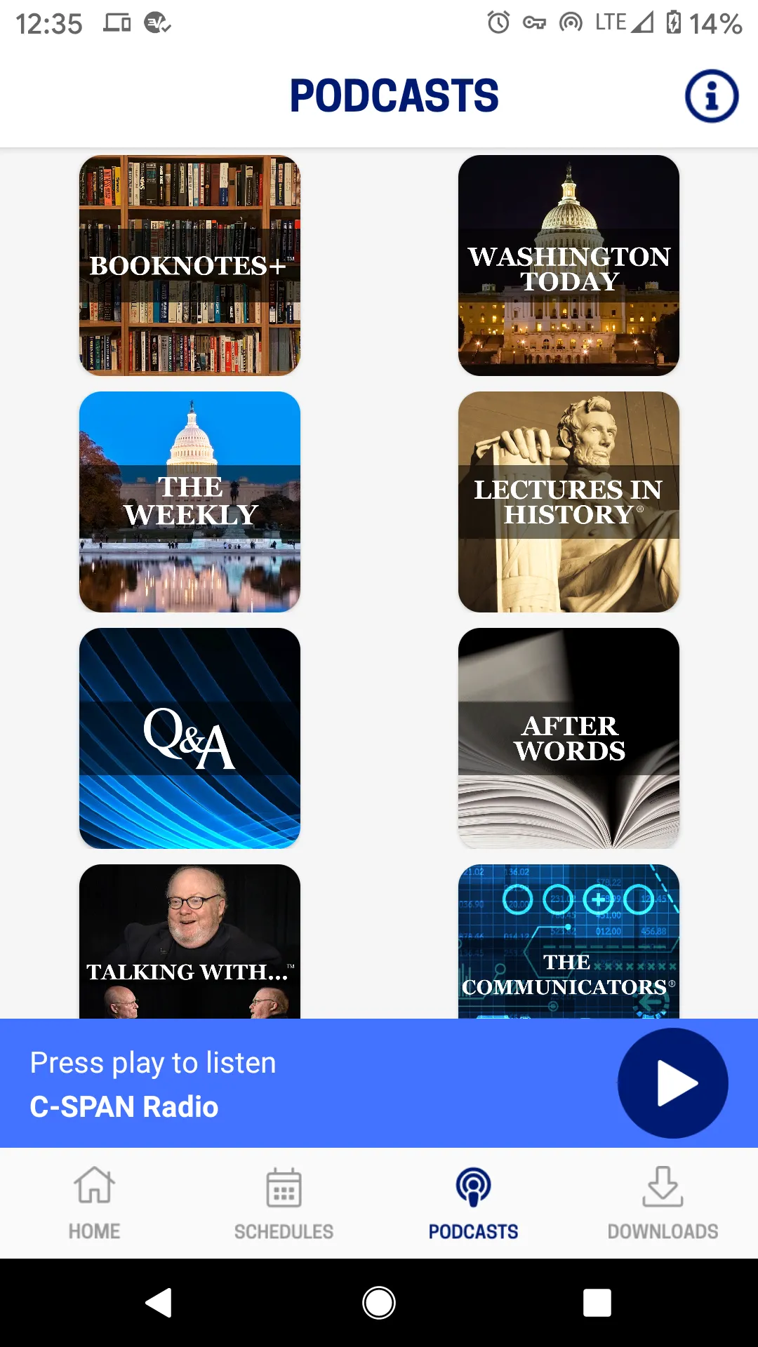 C-SPAN Radio | Indus Appstore | Screenshot