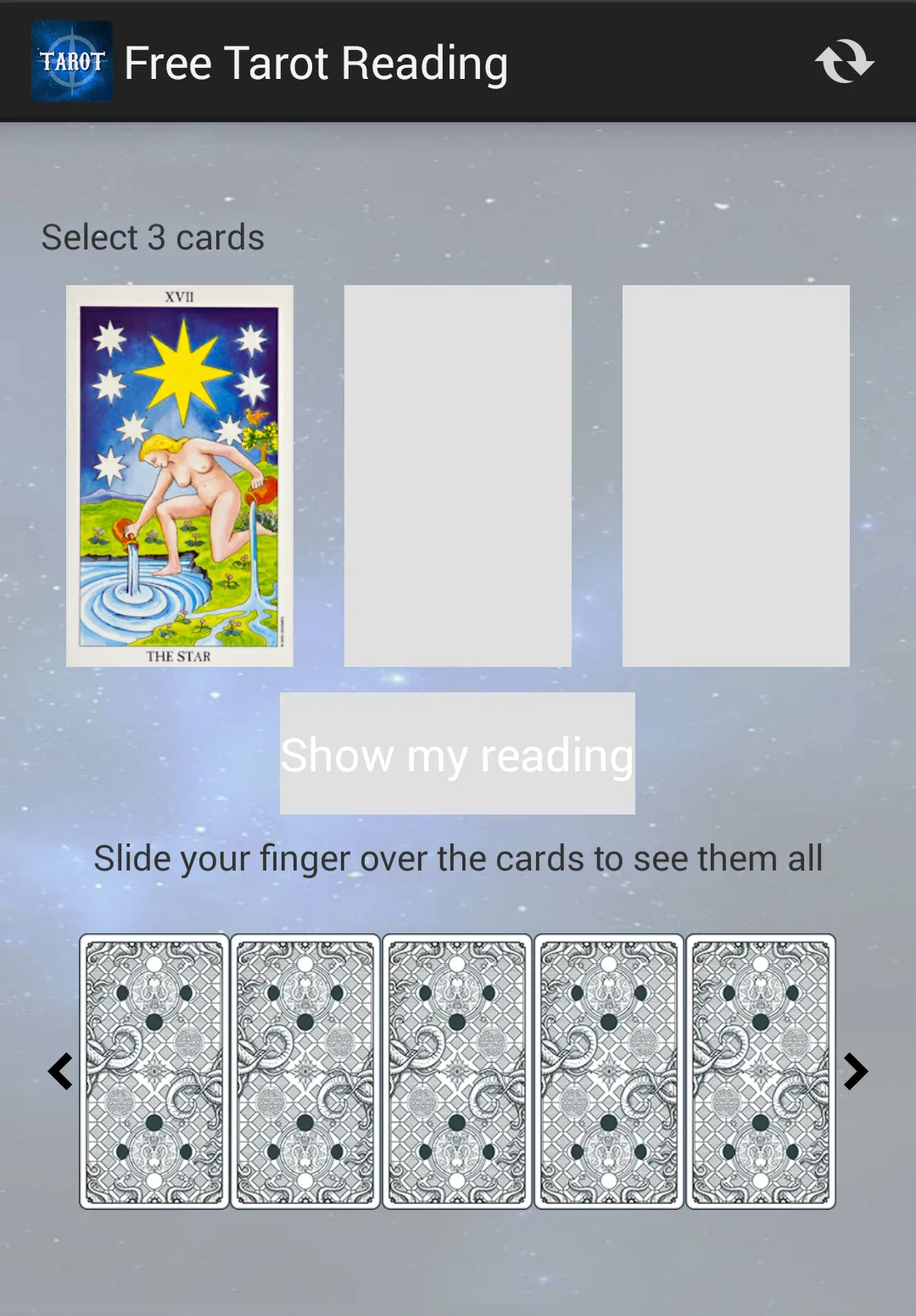 Daily Tarot Card Reading | Indus Appstore | Screenshot