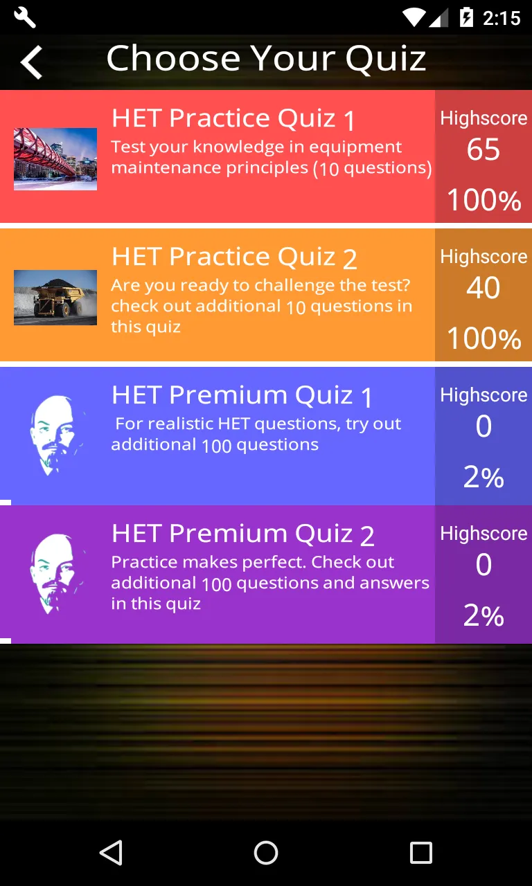 Heavy Equipt. Technician Quiz | Indus Appstore | Screenshot