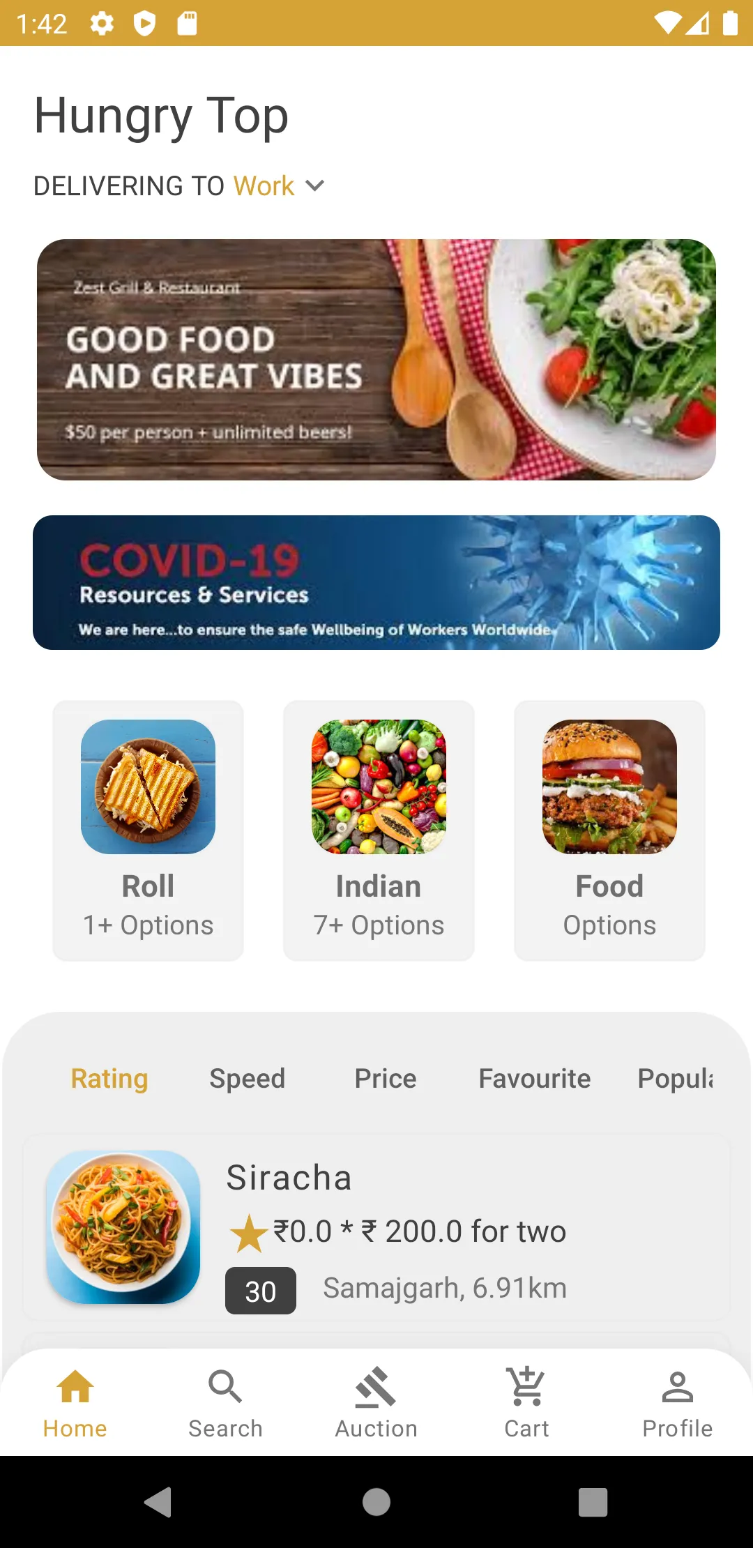 HungryTop - Food Delivery | Indus Appstore | Screenshot