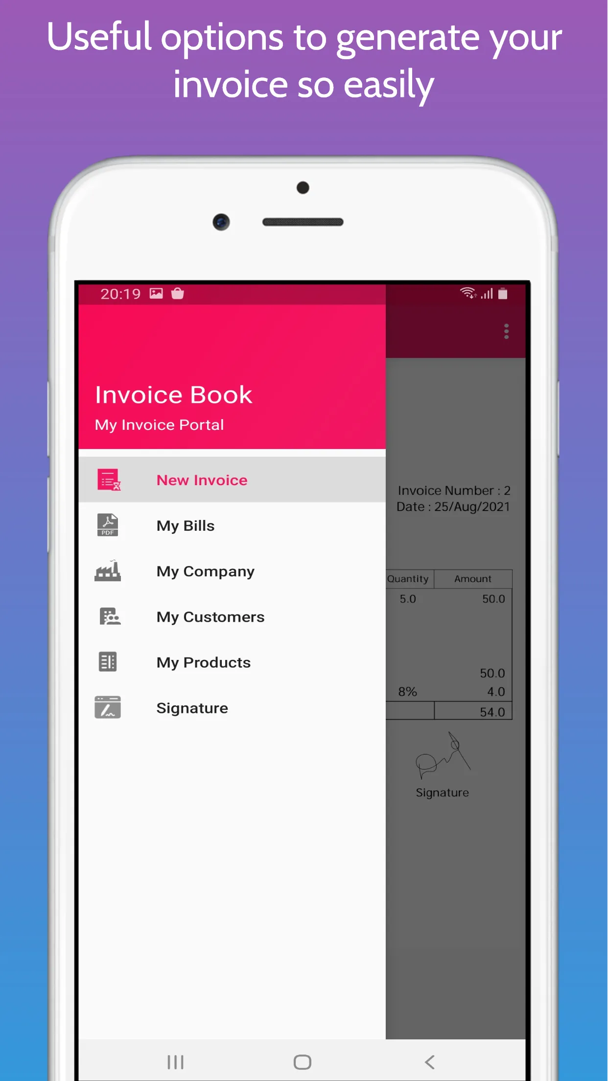 Invoice Book | Indus Appstore | Screenshot