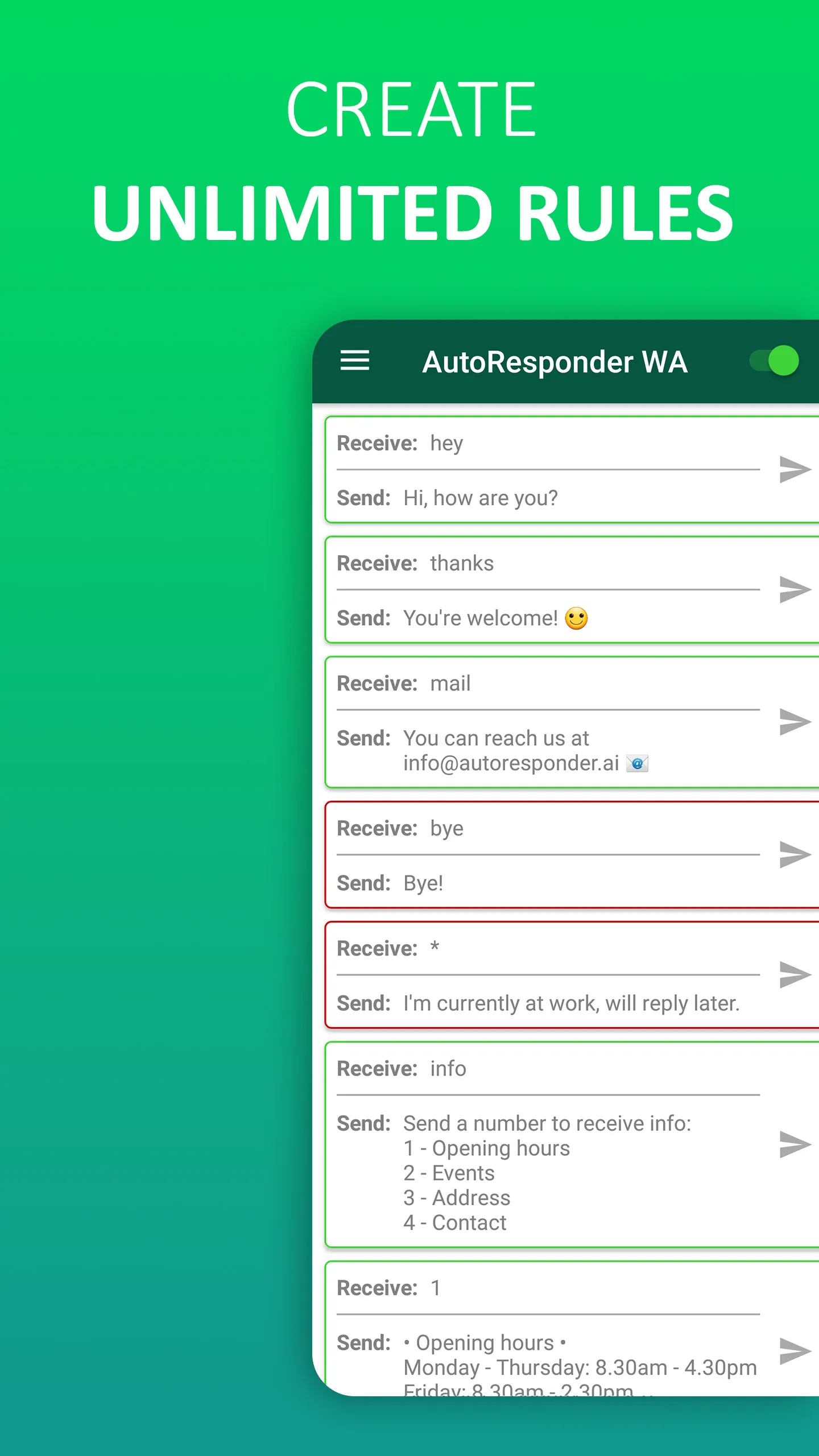 AutoResponder for WhatsApp | Indus Appstore | Screenshot