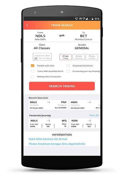IRCTC Rail Connect | Indus Appstore | Screenshot