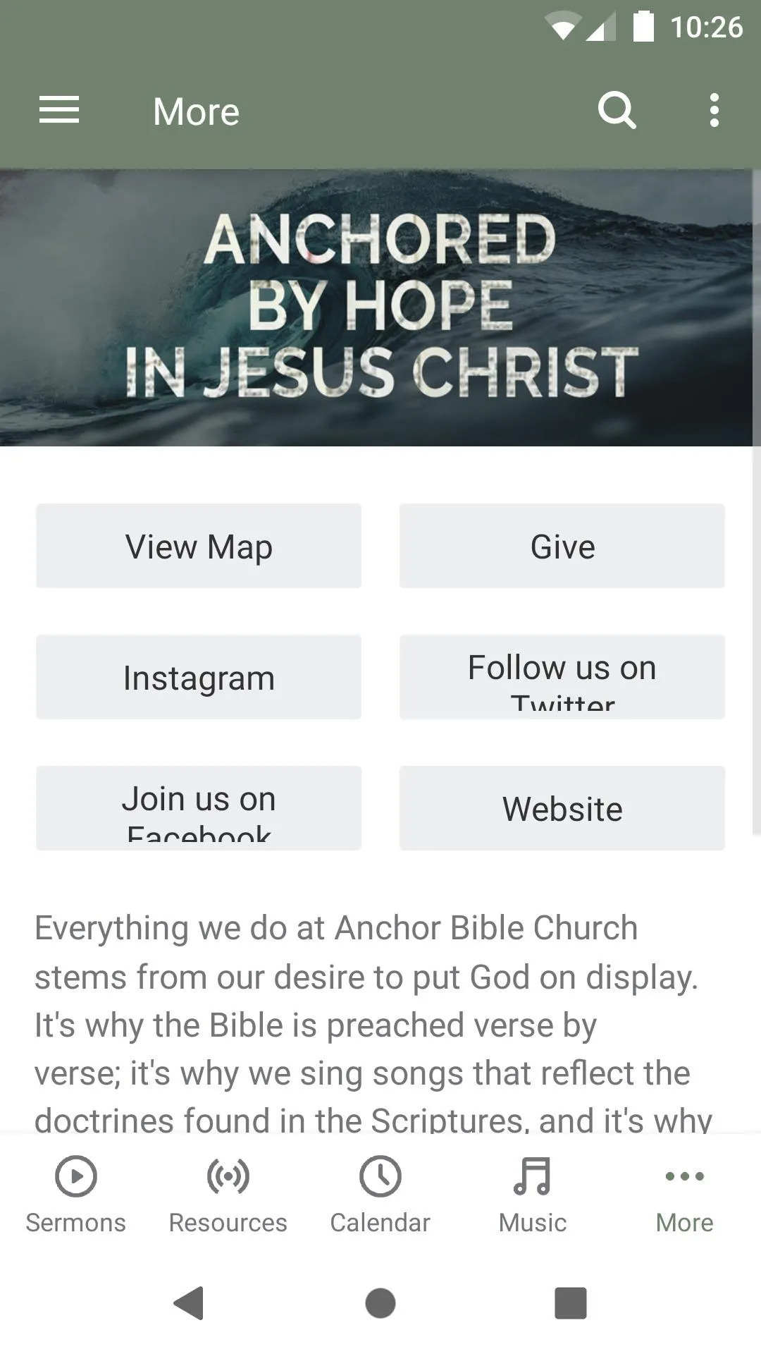 Anchor Bible Church | Indus Appstore | Screenshot