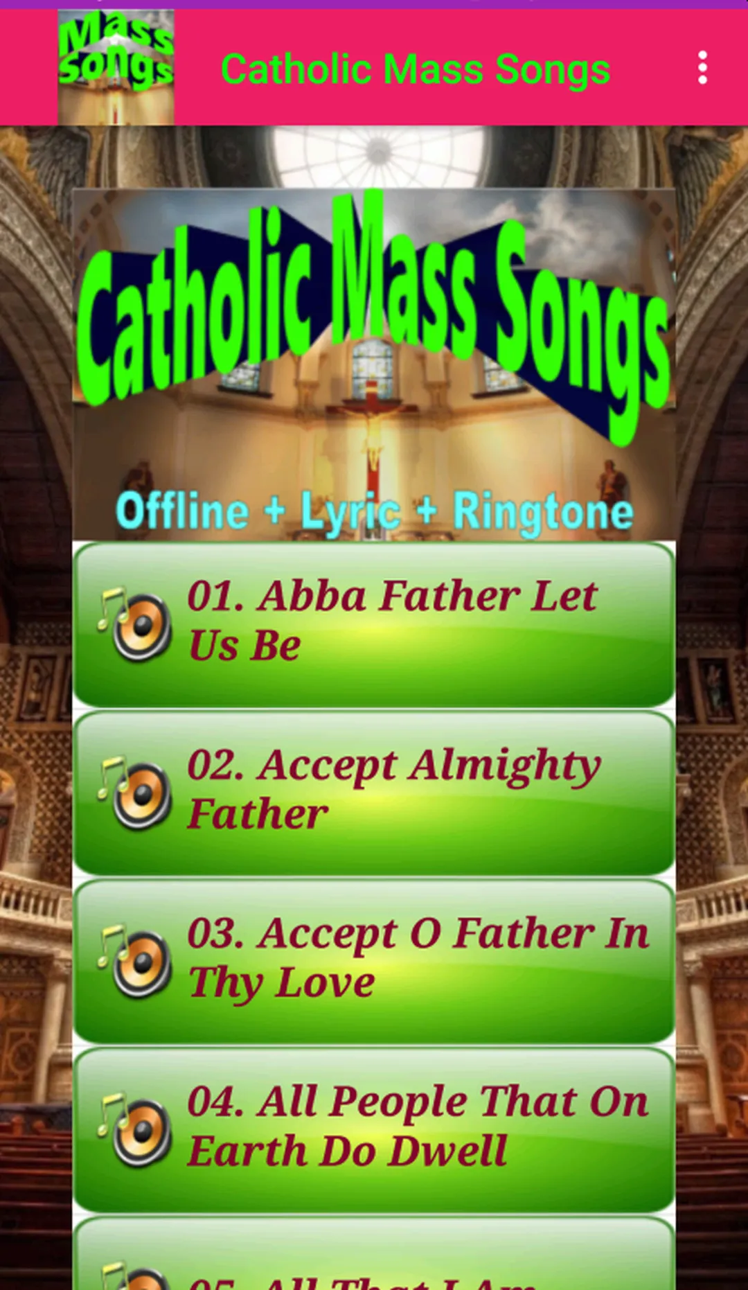 Catholic Mass Songs Offline | Indus Appstore | Screenshot