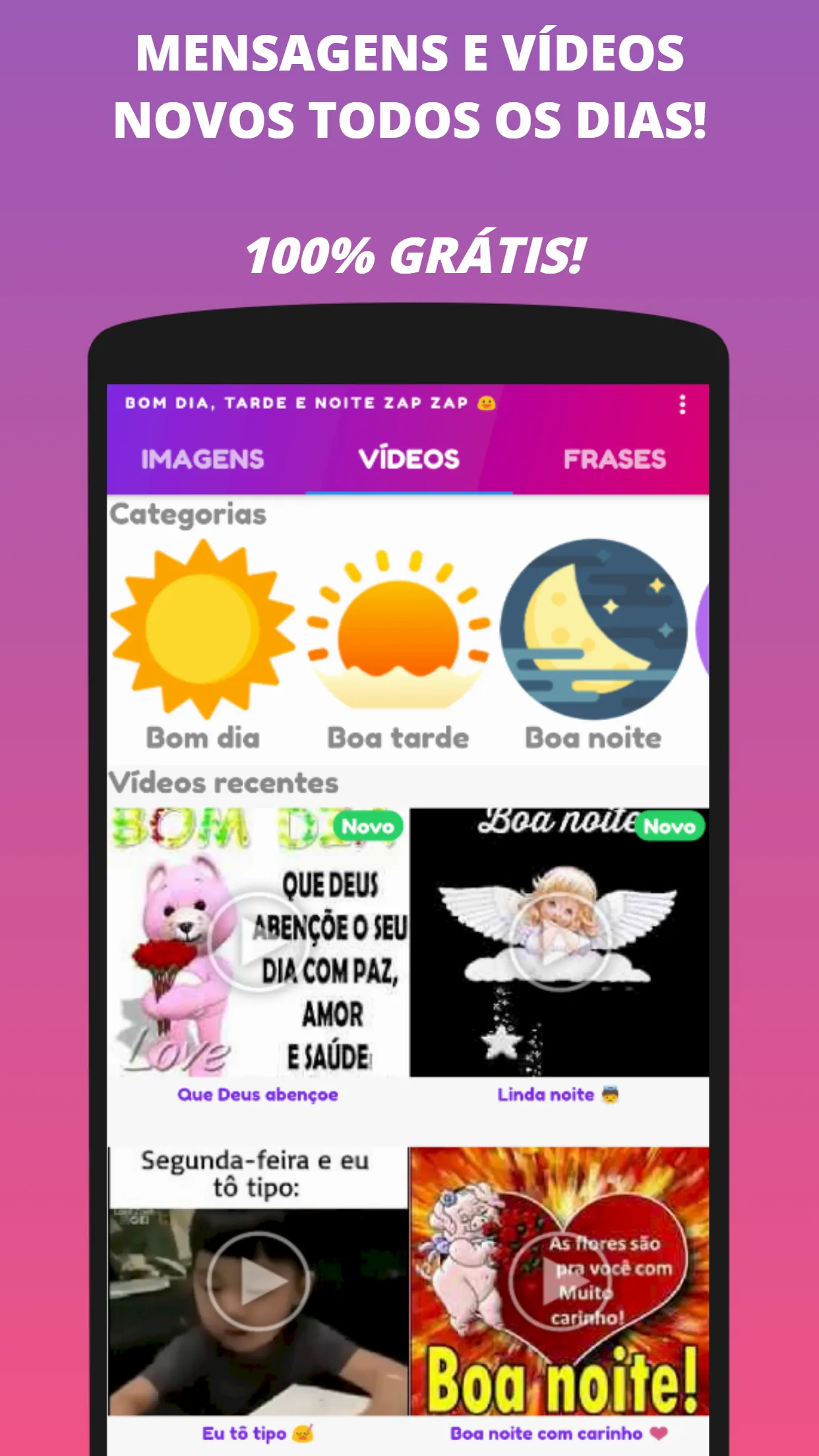 Mensagens de Bom Dia Zap Zap | Indus Appstore | Screenshot