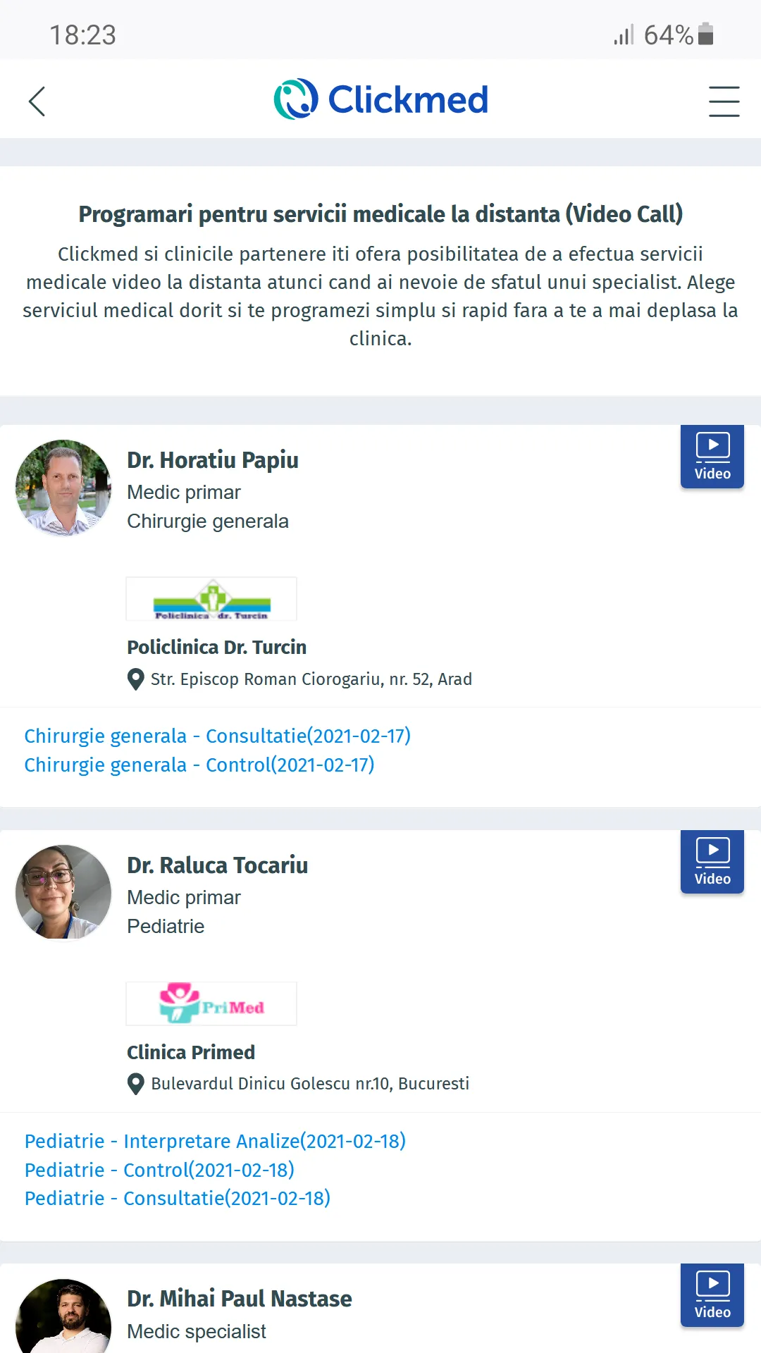 ClickMed - programare la medic | Indus Appstore | Screenshot