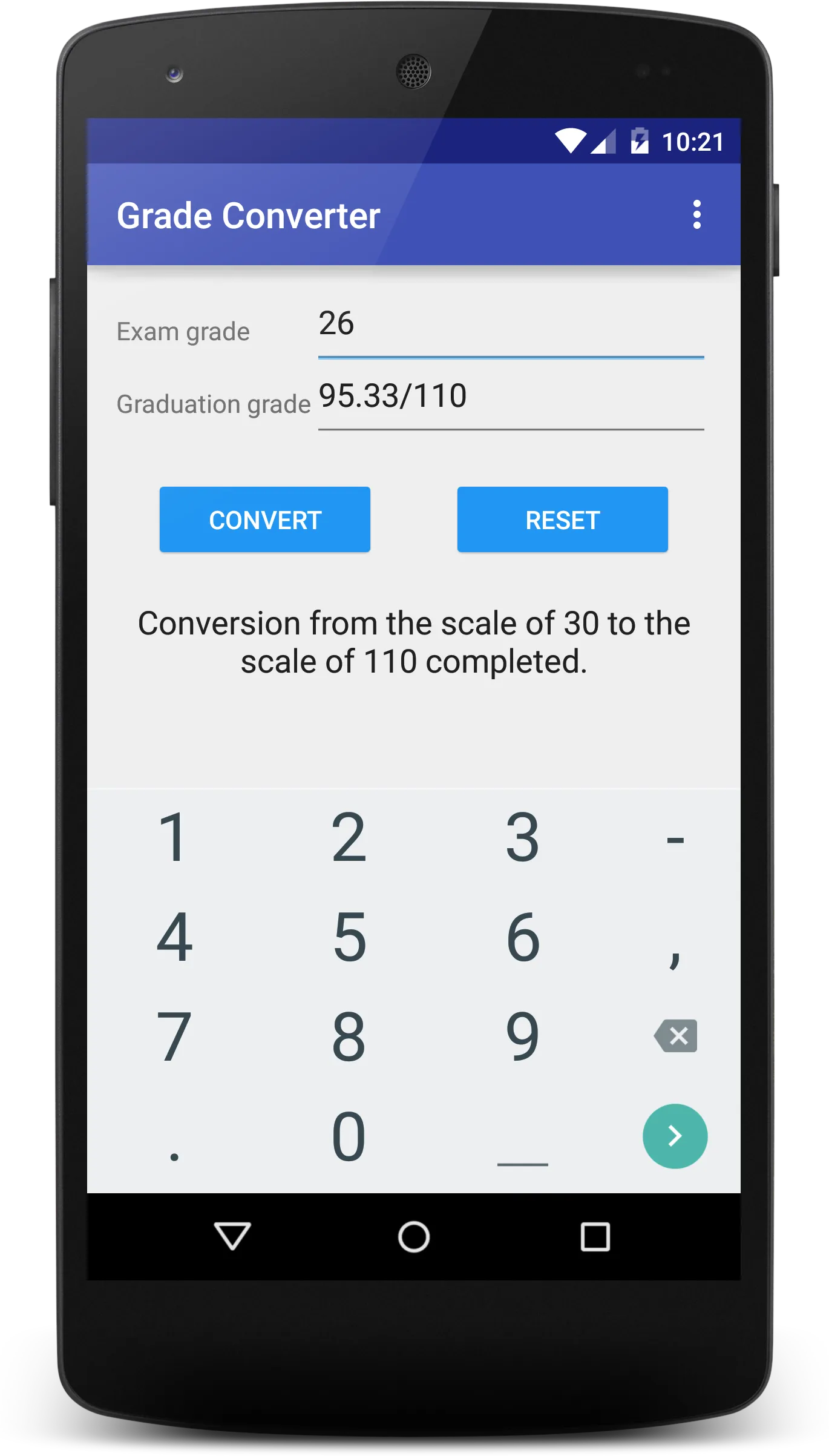 Grade Converter | Indus Appstore | Screenshot