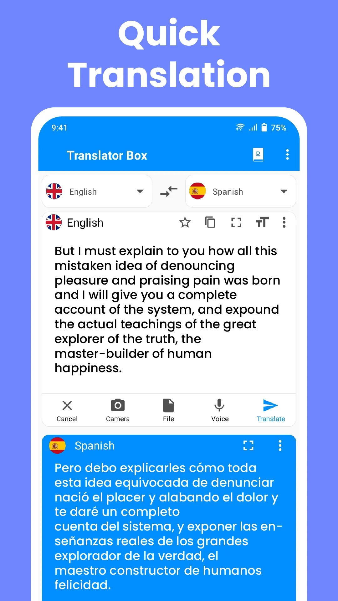 All Language Translator Box | Indus Appstore | Screenshot