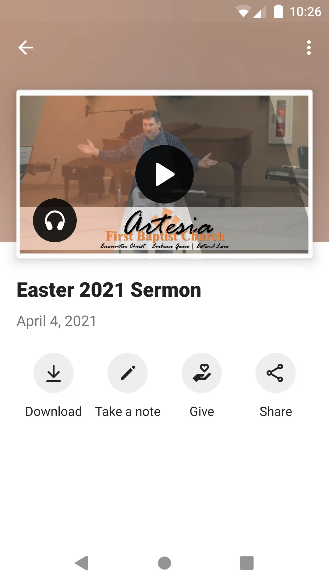 First Baptist Church Artesia | Indus Appstore | Screenshot