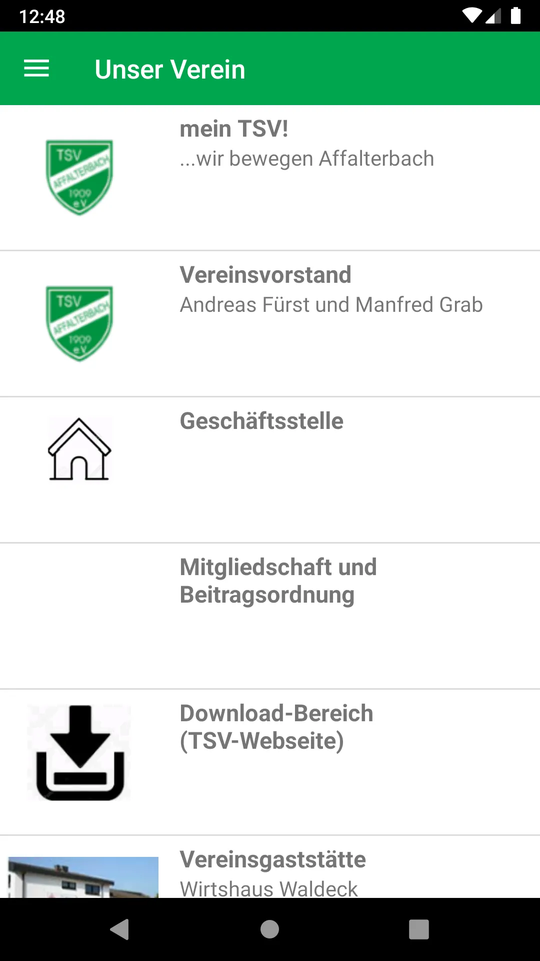 TSV 1909 Affalterbach | Indus Appstore | Screenshot