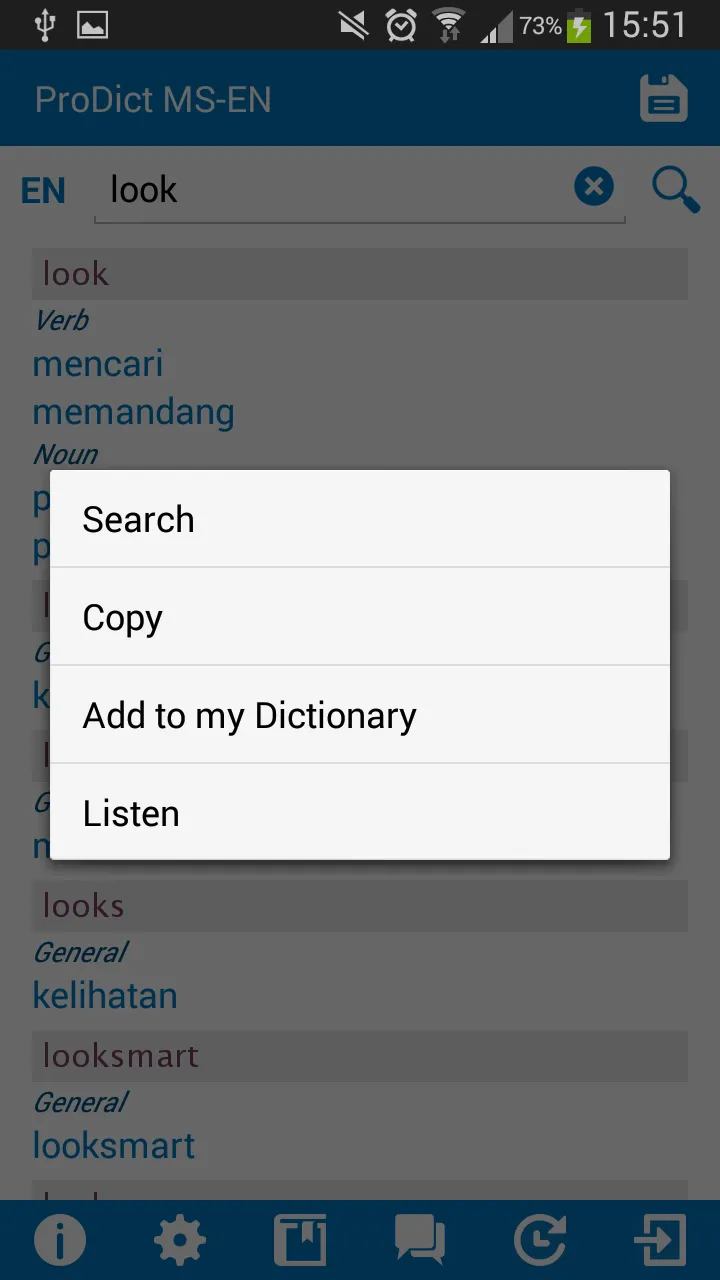 Malay - English dictionary | Indus Appstore | Screenshot