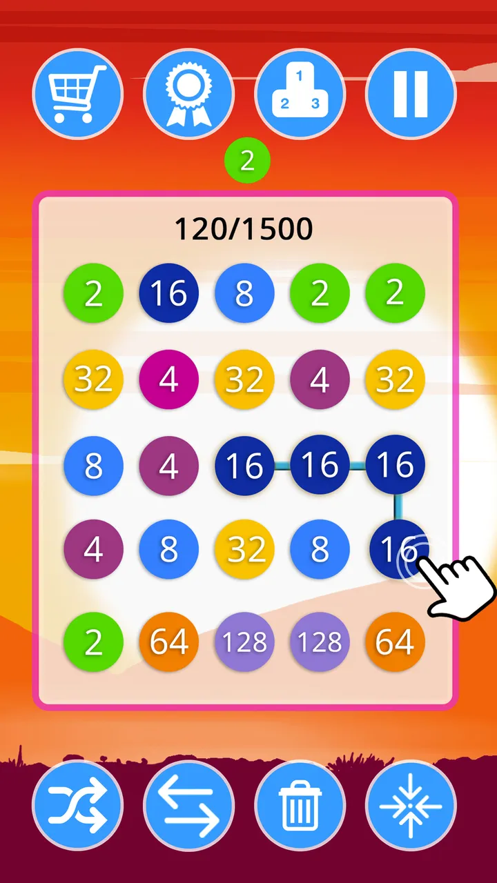 2-4-8 : link identical numbers | Indus Appstore | Screenshot