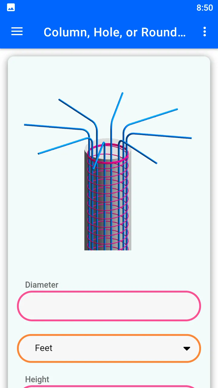 Concrete Mixing Calculator | Indus Appstore | Screenshot