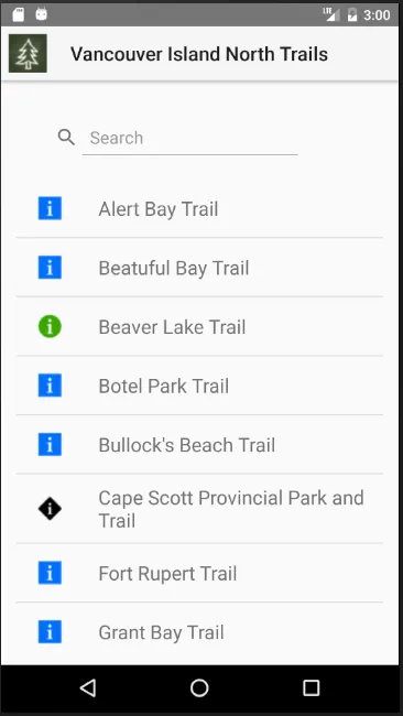 North Island Trail Guide | Indus Appstore | Screenshot