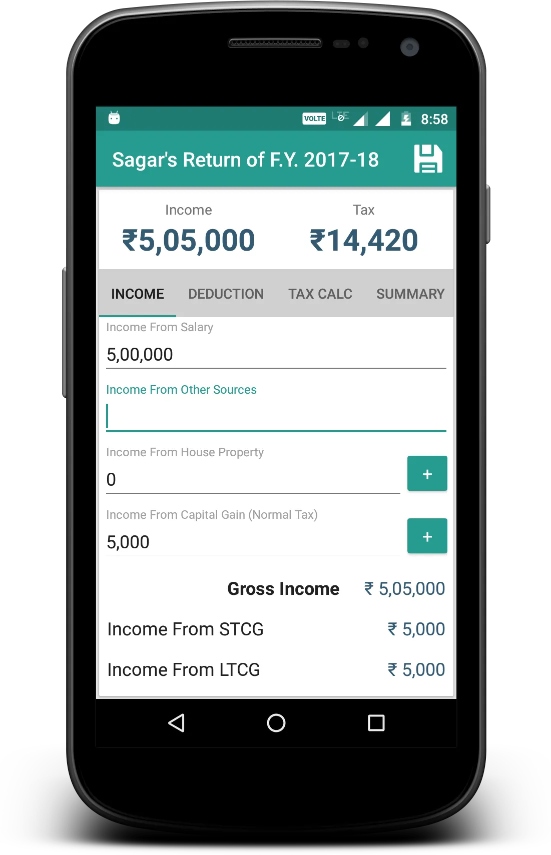 Income Tax Calculator | Indus Appstore | Screenshot