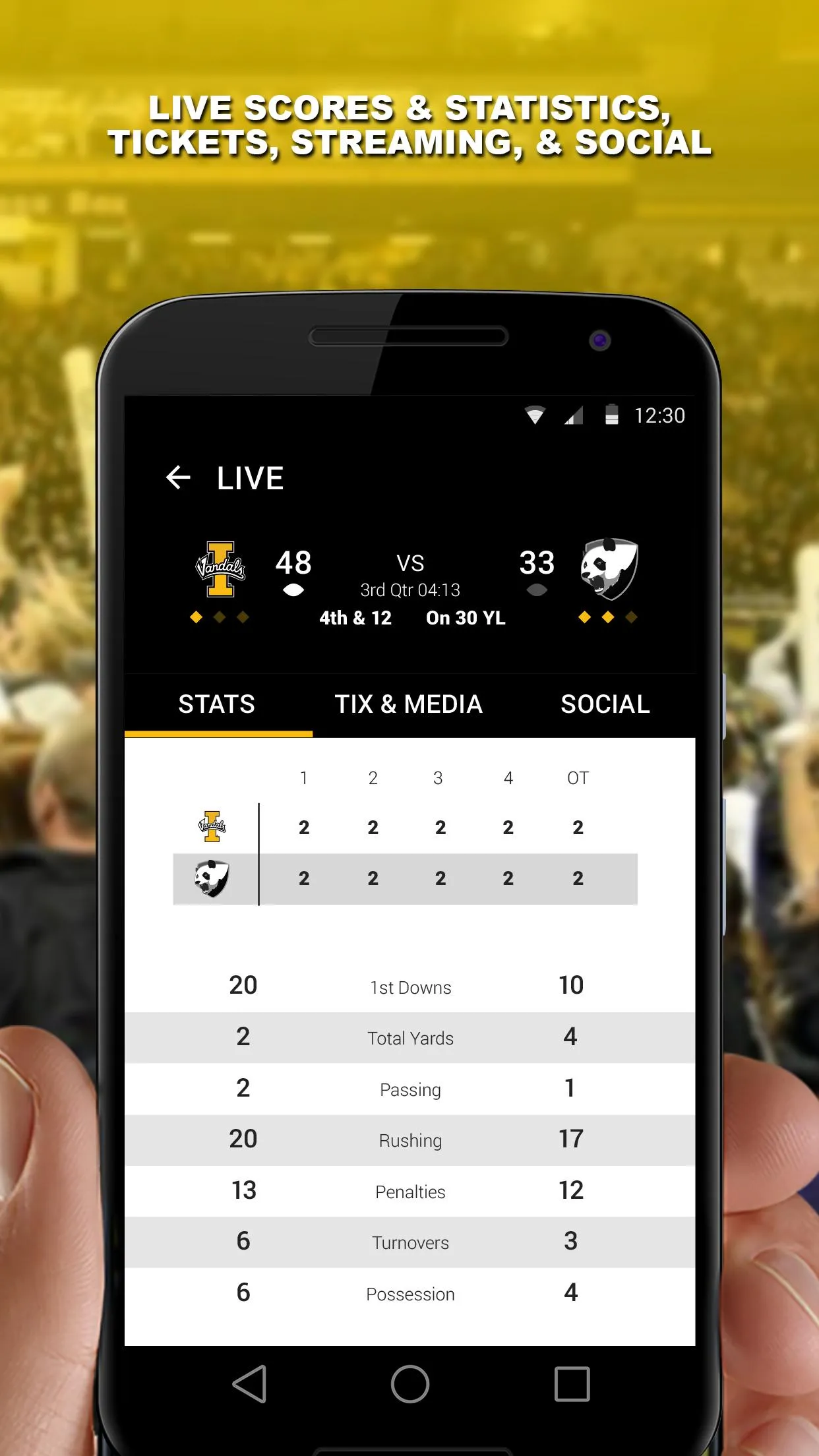 Vandal Gameday | Indus Appstore | Screenshot