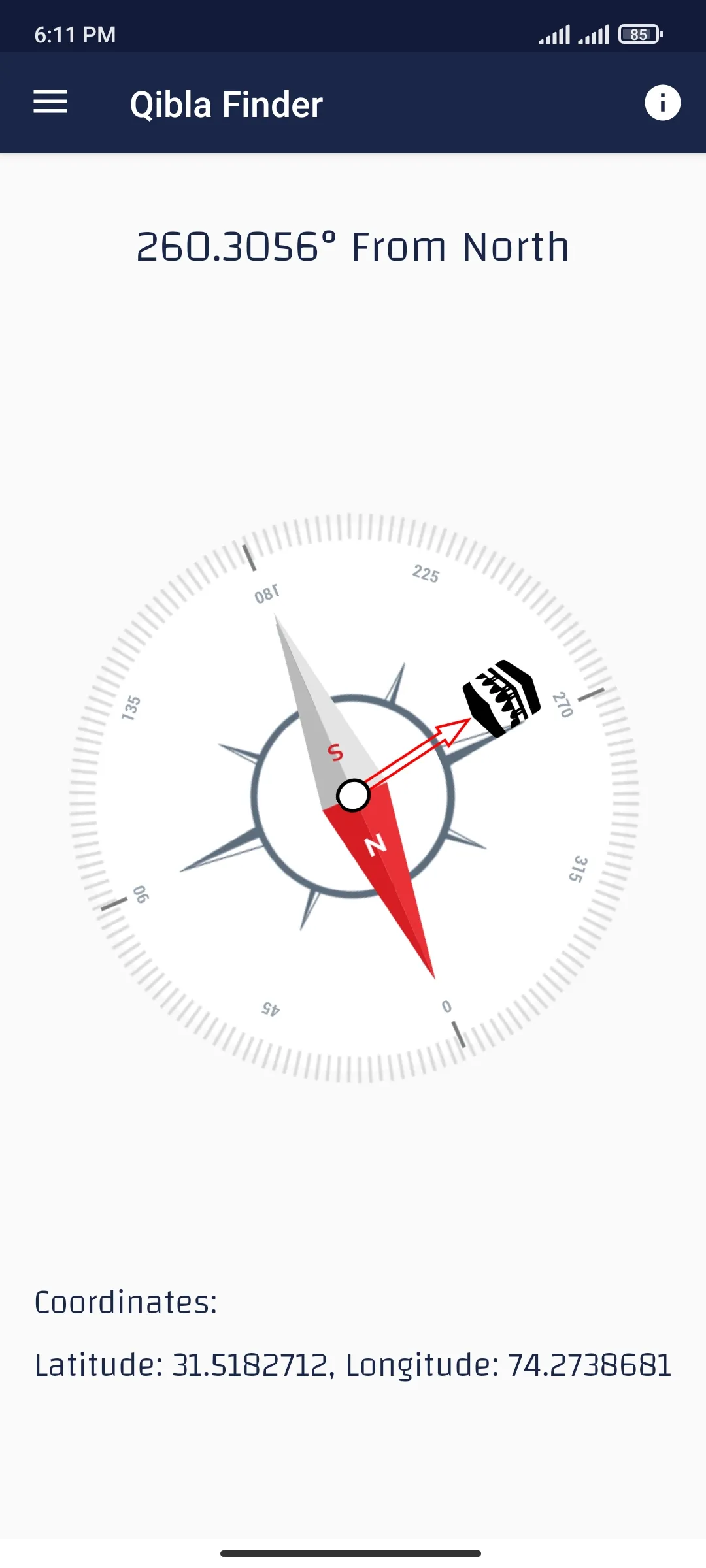 Qibla Compass: Qibla Direction | Indus Appstore | Screenshot