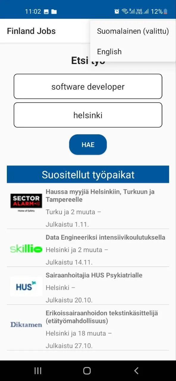 Finland Jobs(Suomen työpaikat) | Indus Appstore | Screenshot