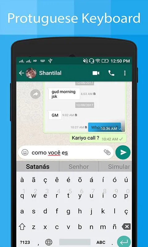Portuguese Keyboard:Translator | Indus Appstore | Screenshot