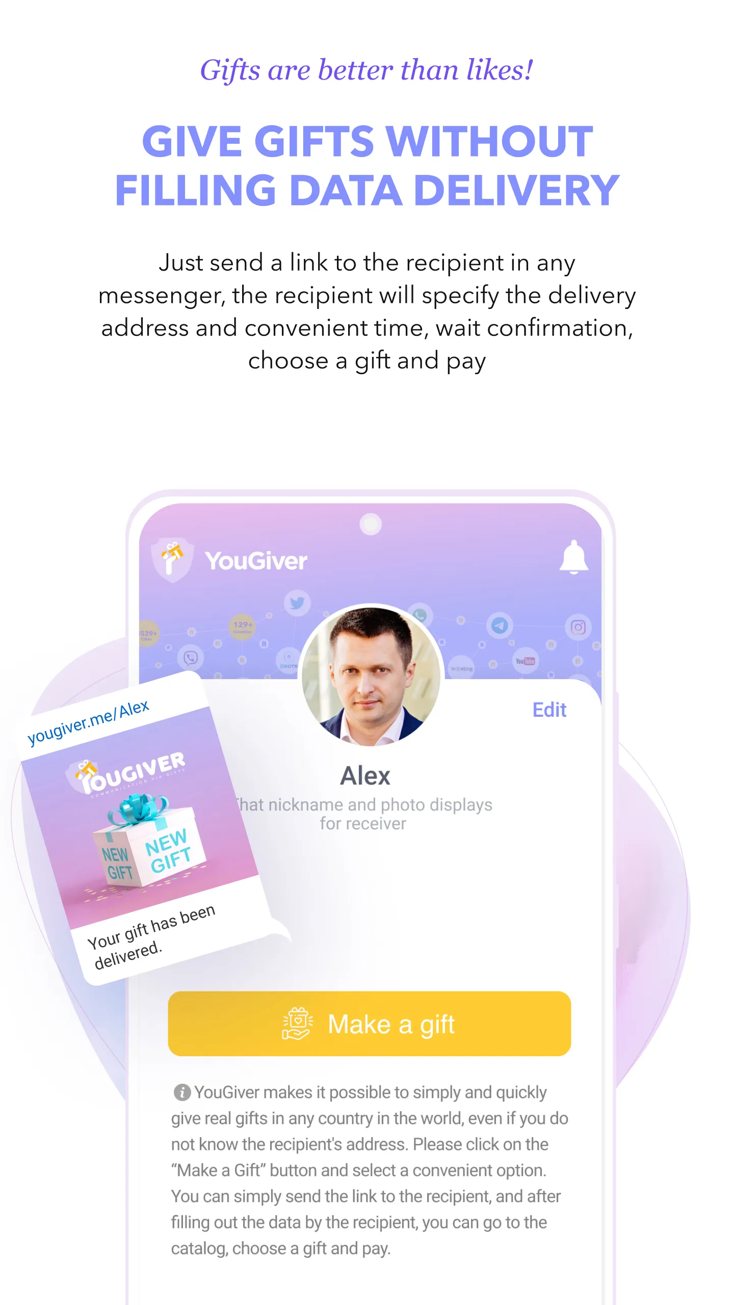 YouGiver - communication via g | Indus Appstore | Screenshot