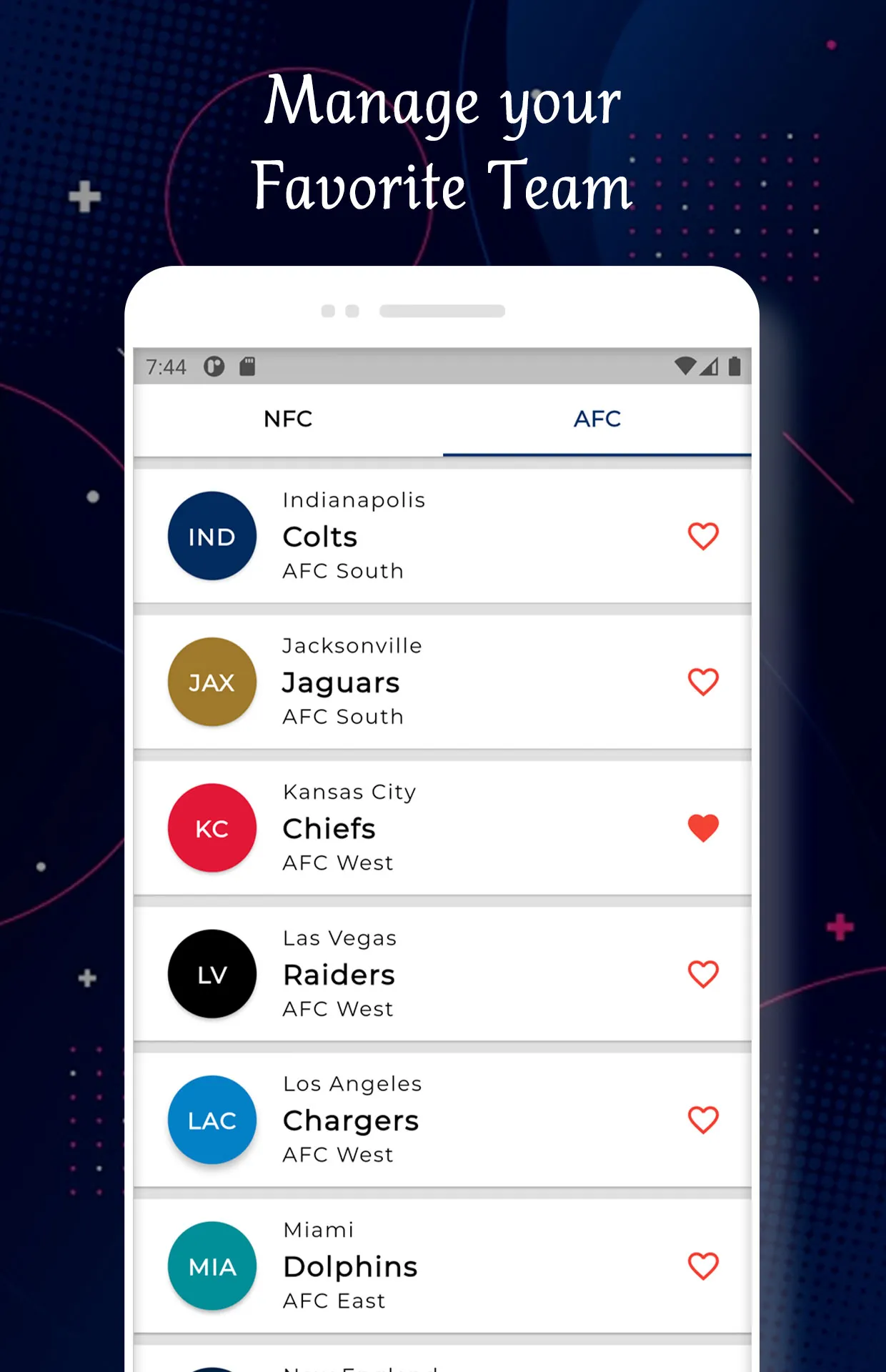 Kansas City - Football Score | Indus Appstore | Screenshot