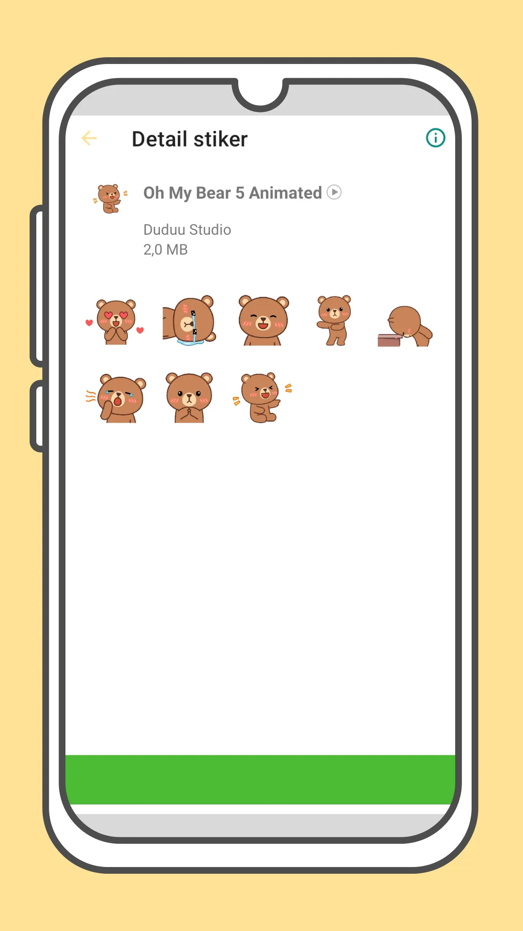 Oh My Bear Cute Stickers | Indus Appstore | Screenshot