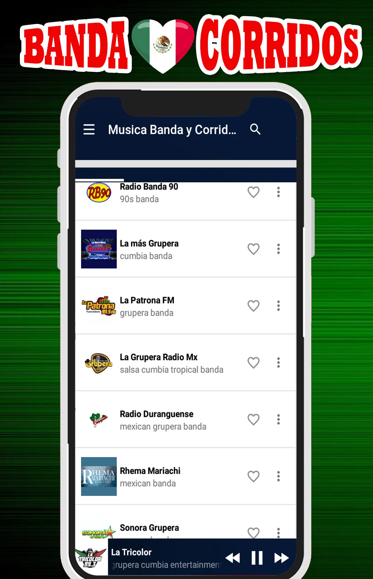 Musica Banda y Corridos | Indus Appstore | Screenshot