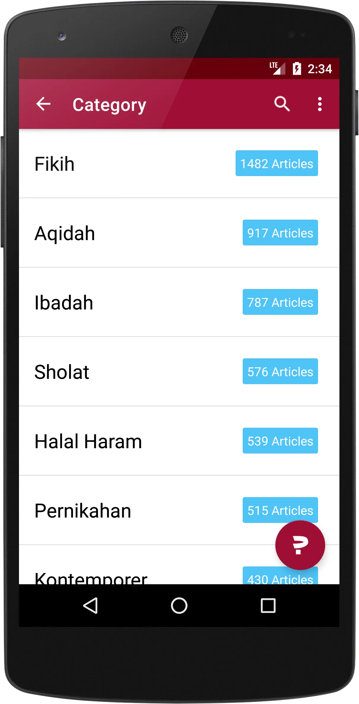 Tanya Ustadz | Indus Appstore | Screenshot