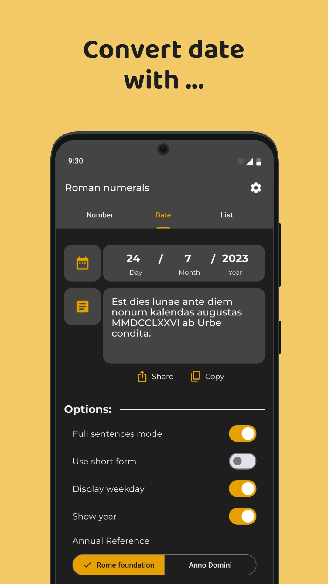 Roman numerals generator | Indus Appstore | Screenshot