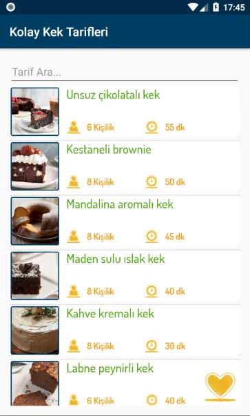 Kolay Kek Tarifleri (İnternets | Indus Appstore | Screenshot